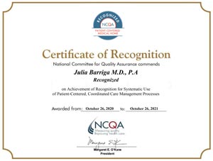 Certificate of Recognitions 2021 (NCQA) National Committee for Quality Assurance Certificate of Recognitions 2021 (NCQA) National Committee for Quality Assurance