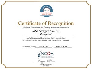 Certificate of Recognitions 2022 (NCQA) National Committee for Quality Assurance Certificate of Recognitions 2022 (NCQA) National Committee for Quality Assurance